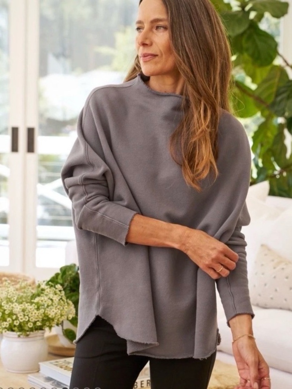 Frank & Eileen Effie Elephant Triple Fleece Funnel Neck Capelet Medium